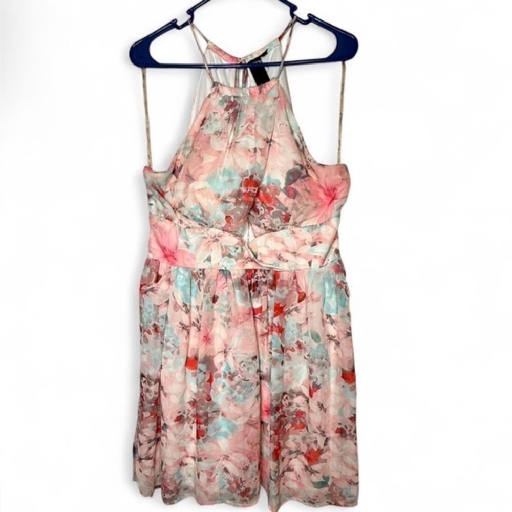 Trixxi Floral Halter Dress